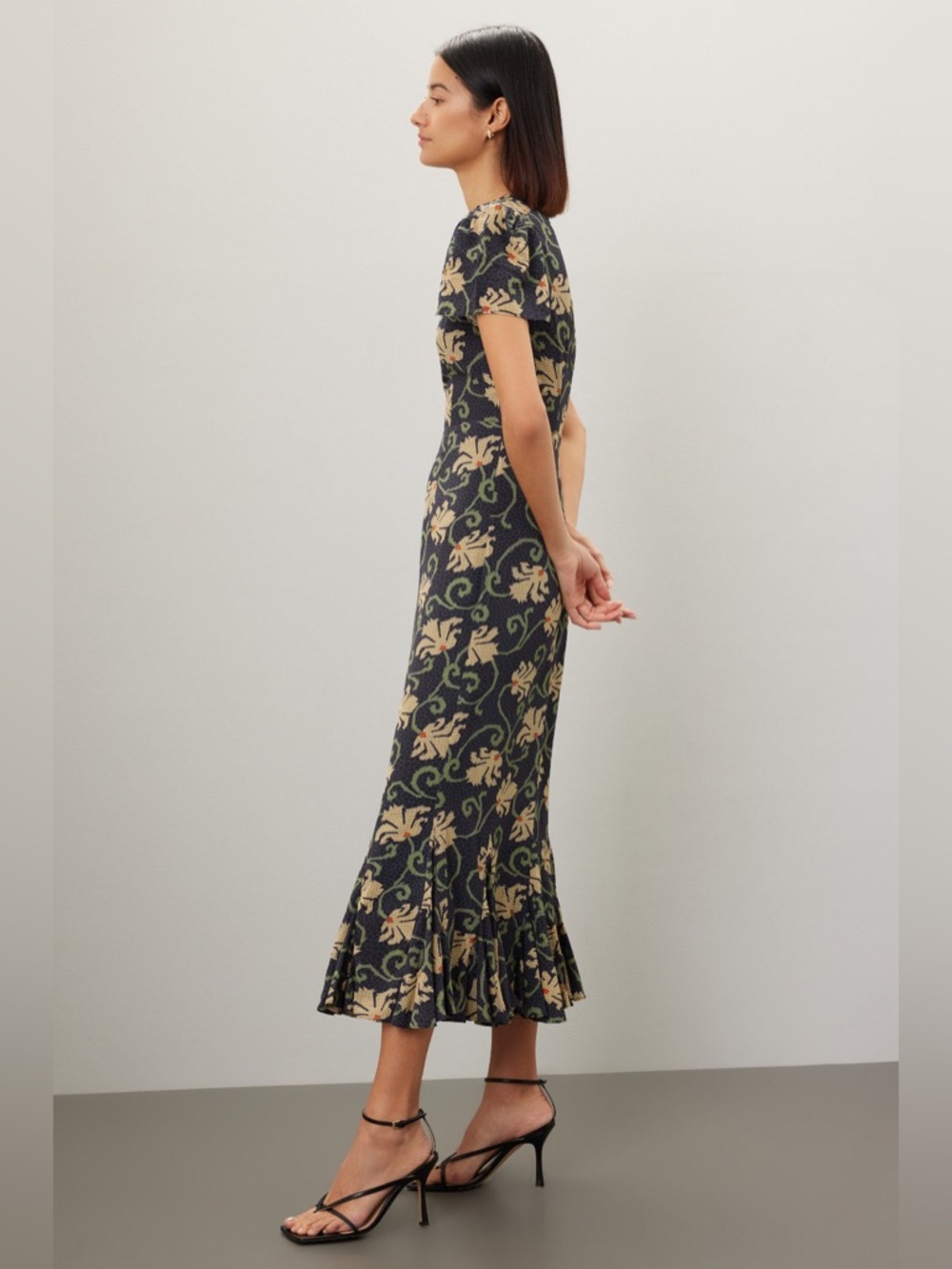 Rhode lulani midi dress in mosaic blossom - Picture 3 of 11